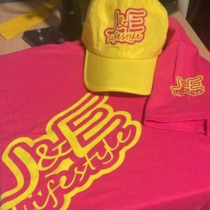 HAT AND MATCHING J AND E LOGO